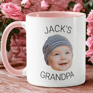 Mug personnalisé pour grand-père avec photo de vis