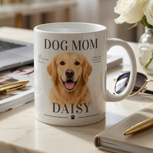 Mug personnalisé pour maman de chien avec photo de