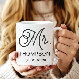 Mug personnalisé pour mari et femme, cadeau d'anni