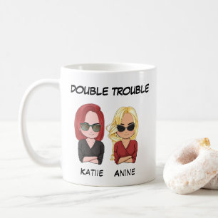 Mug personnalisé pour meilleur ami - Double Troubl