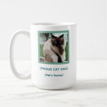 Mug personnalisé pour papa chat fier | Cadeau avec