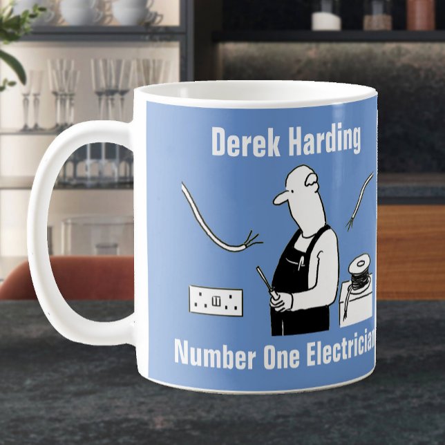 Mug personnalisé pour un électricien (Créateur téléchargé)