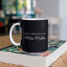 Personnalisé 'Premier Noël en tant que Madame' Nom