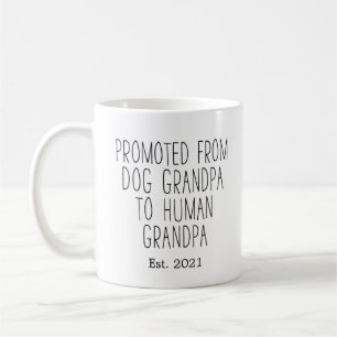 Mug Personnalisé Promu À Grand-Père Humain Drôle