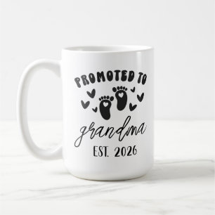 Mug personnalisé promu grand-mère ~ Est