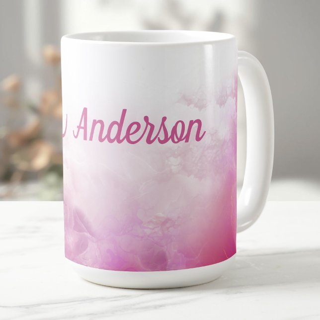 Mug Personnalisé rose (Créateur téléchargé)