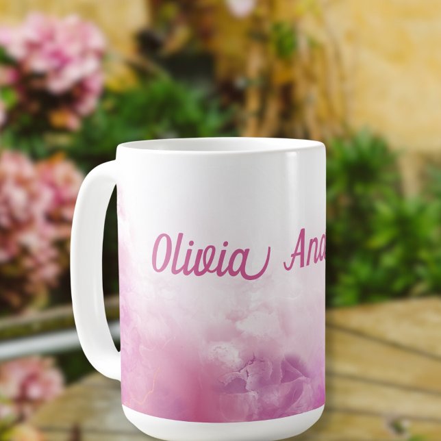 Mug Personnalisé rose (Créateur téléchargé)