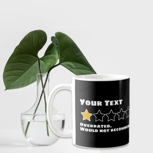 Mug Personnalisé Surévalué Ne Recommanderait Pas (Créateur téléchargé)