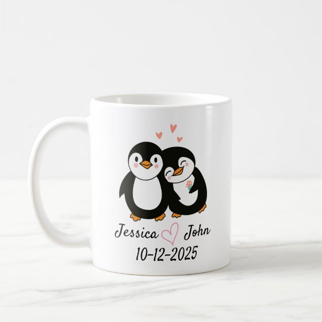 Mug personnalisé unique | Masque de texte et d'ima (Gauche)