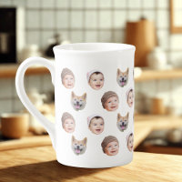 Mug personnalisé visage bébé, Custom Family 3 Phot