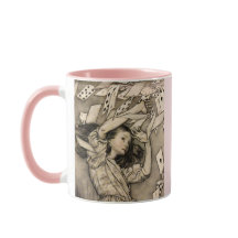 Personnalisé votre nom Vintage Alice au pays des m