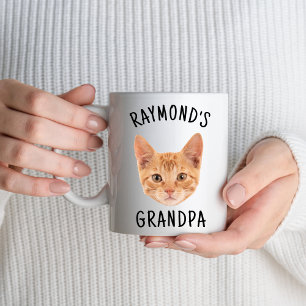 Mug personnalisée avec le visage de chat et le nom