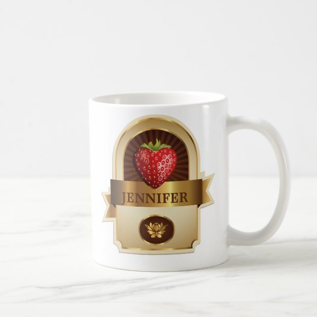 Mug Personnalisée Fraise Et Chocolat (Droite)