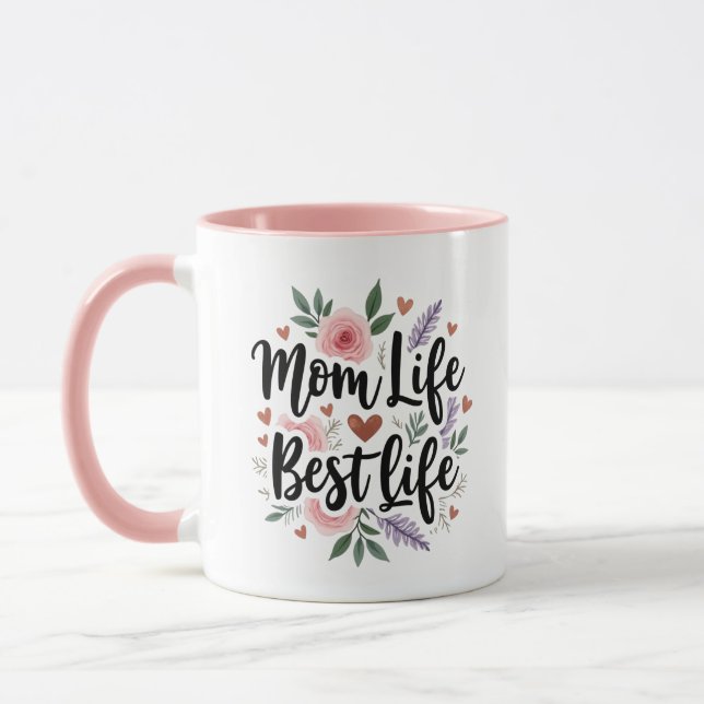 Mug Personnalisée Maman Life Best Life (Gauche)