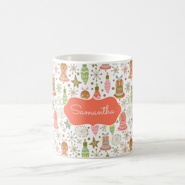 Mug personnalisée Motif Festive Bells (Centre)