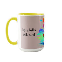 Personnaliser colorée Abstrait Pop Art Cool Chat