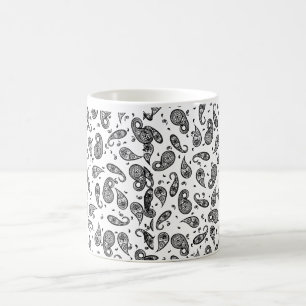 Mug Personnaliser de conception Paisley couleur arrièr