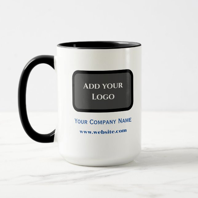 Mug Personnaliser la couleur noire et grise (Gauche)