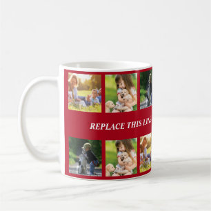 Mug Personnaliser le collage photo et le texte
