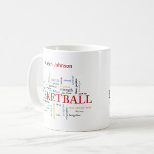 Mug Personnaliser le Merci d'entraîneur de basket-ball