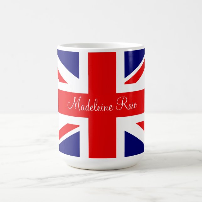 Mug Personnaliser le nom British National Flag (Centre)