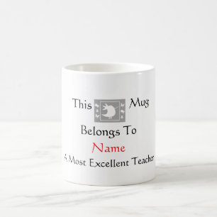 Mug Personnaliser le plus excellent enseignant Tweety 