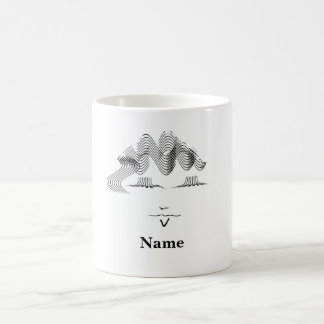 Mug Personnaliser le visage caricature féminin