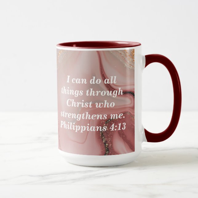 Mug Personnaliser l'écriture biblique personnalisée Co (Droite)