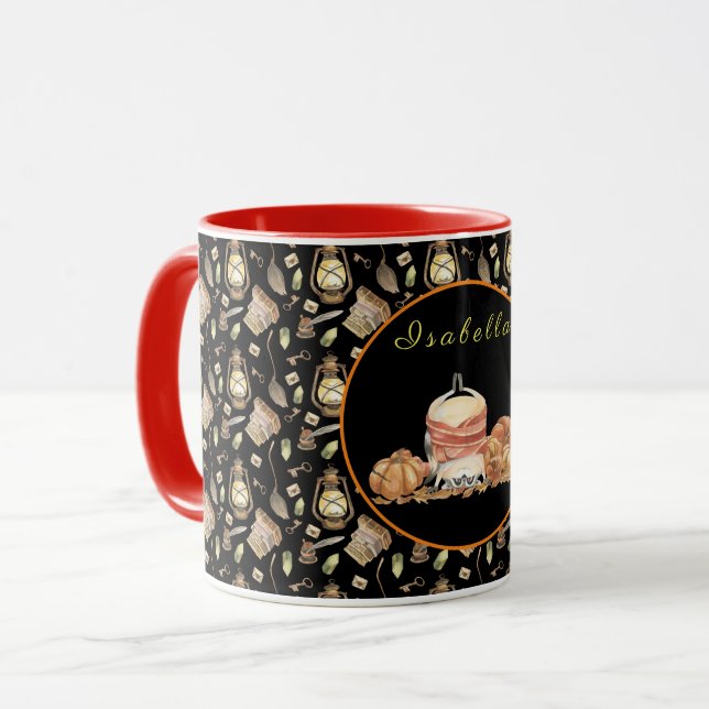 Mug Personnaliser raccoon amusant Texte et couleur (Devant gauche)