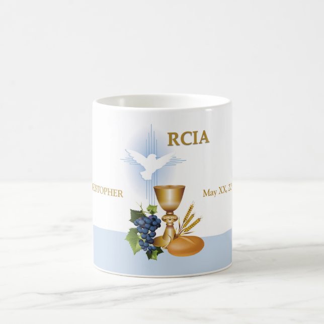 Mug Personnaliser, RCIA Félicite le sacrement catholiq (Centre)