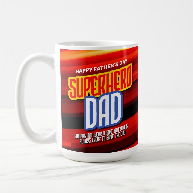 Mug Personnaliser SuperHero Papa (Gauche)