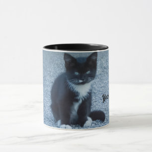 Mug Personnaliser Tuxedo chaton noir et blanc