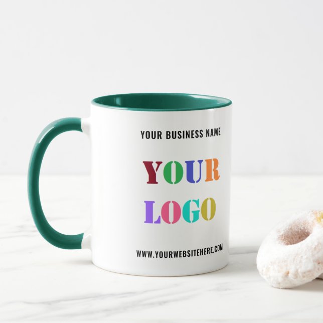 Mug Personnaliser votre entreprise Logo Texte Entrepri (Avec donut)
