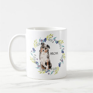 Mug Personnaliser Watercolor Australian Shepherd