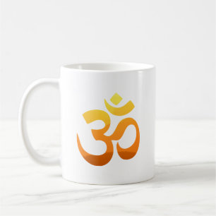 Mug Personnaliser Yoga Om Mantra Gold Sun Méditation