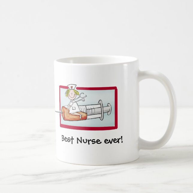 Mug Personnalisez avec le nom - l'infirmière superbe (Droite)