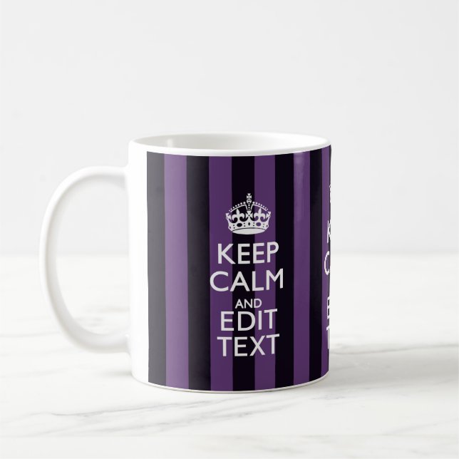Mug Personnalisez-le Conserver le calme de votre texte (Gauche)