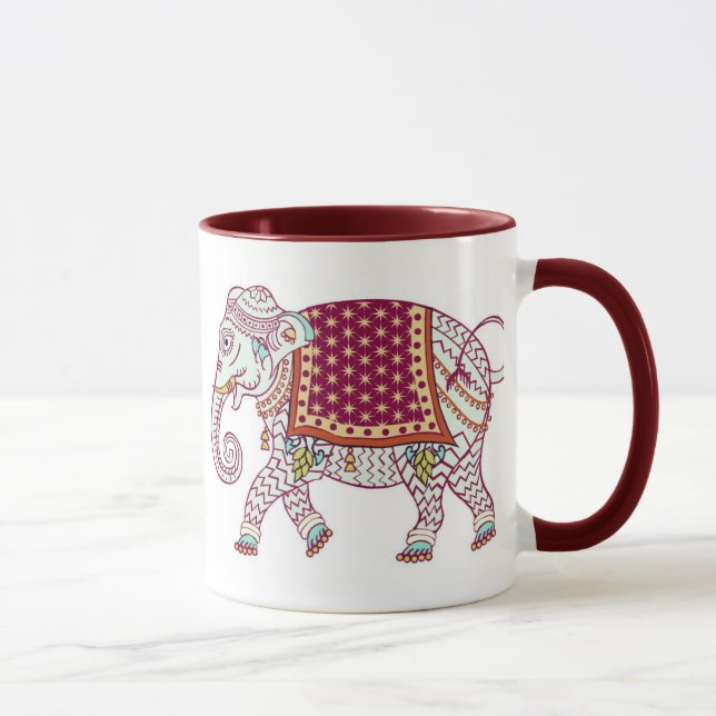 MUG PERSONNALISEZ LE JOUR DE MÈRE D'ÉLÉPHANT (Droite)