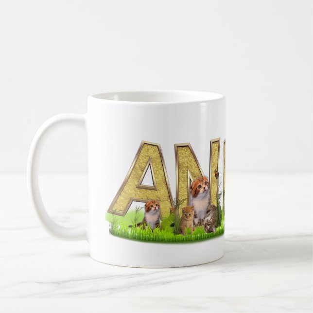 Mug Personnalisez le nom Ann, Annie, Ben, ... (Gauche)