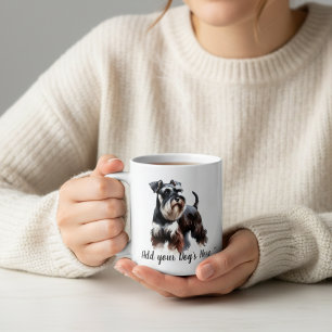 Mug Personnalisez le souvenir de Schnauzer noir et mar