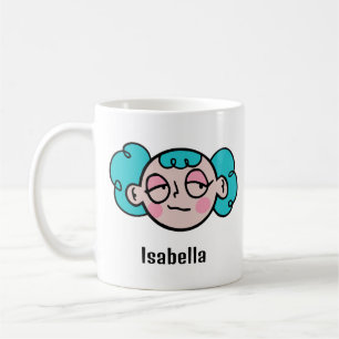 Mug Personnalisez votre nom avec un drôle de visage de
