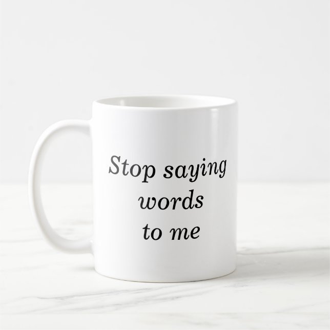 Mug personne du matin (Gauche)
