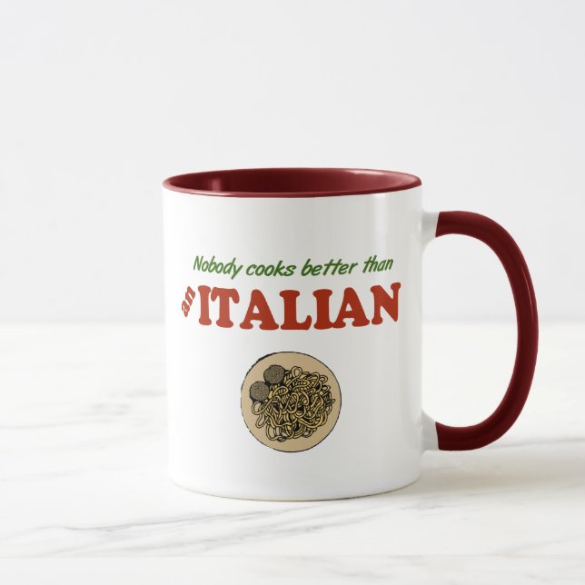 Mug Personne ne fait cuire mieux qu'un Italien (Droite)
