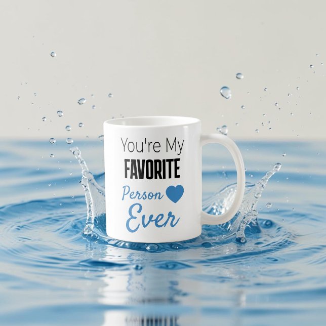 Mug Personne préférée personnalisée à jamais (Créateur téléchargé)
