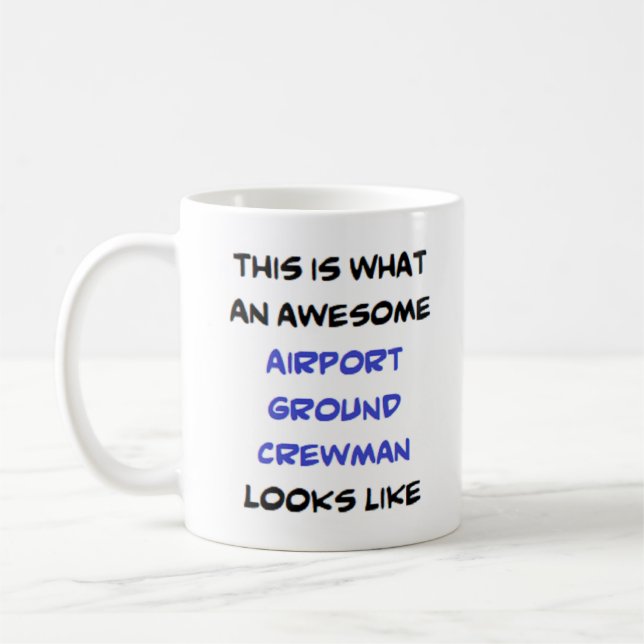 Mug personnel de l'aéroport, génial (Gauche)