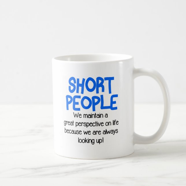 Mug Personnes courtes drôles (Droite)