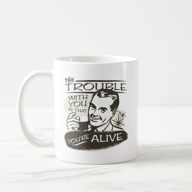 Mug Pessimiste drôle (Gauche)