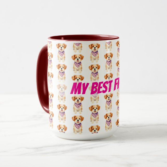 Mug Pet Grooming Personalized Luxury Modern Collection (Devant gauche)