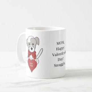 Mug Pet Mère Valentine's Day Chiot Coeur Café Coupe