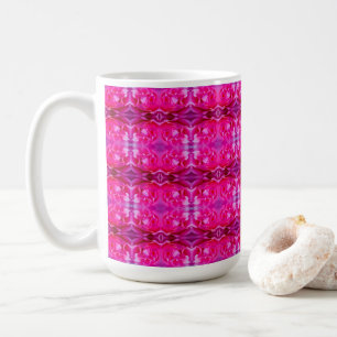 Mug Pétales de rose rose vif M modèle floral